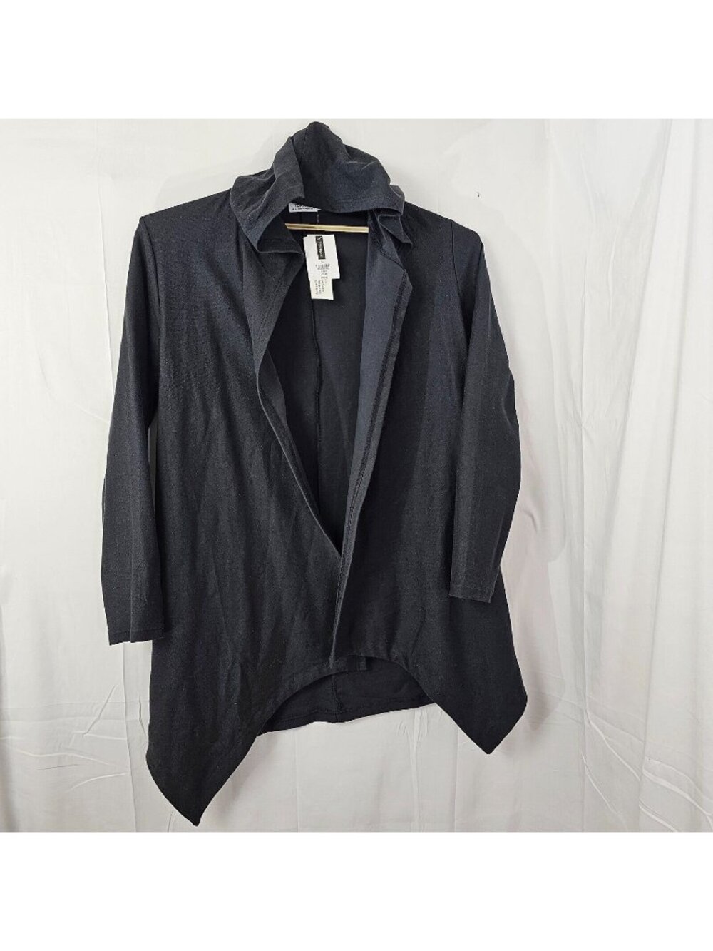 NWT Topman Open Cardigan Womens M Gray Cotton Long Sleeve Hooded Sweater Poncho